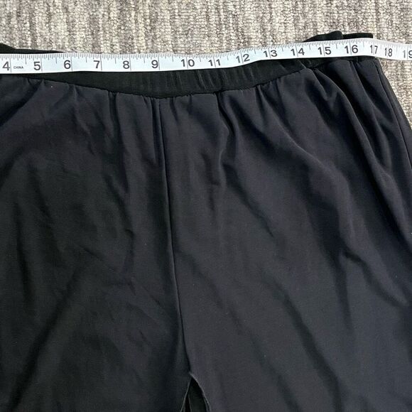 Womens Size XL Wide Leg Pants Black Pull On Elastic Sheer Lined Flowy USA NWOT - Picture 5 of 7